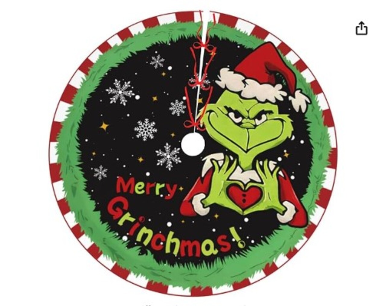 Indoor Winter Holiday Party Tree Mat Floor Decor 36 Inches Christmas Tree Skirt Xmas Decorations